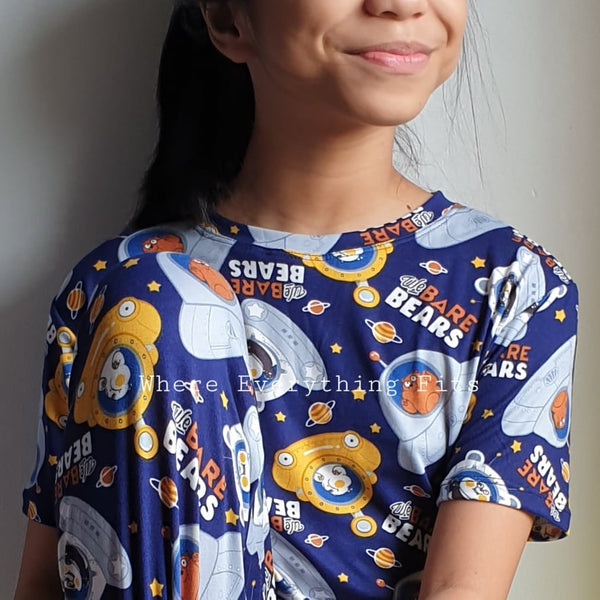 We Bare Bears UFO Dark Blue PJ