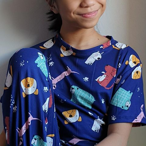 Dog Dark Blue PJ
