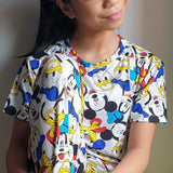 Mickey & Friends White PJ