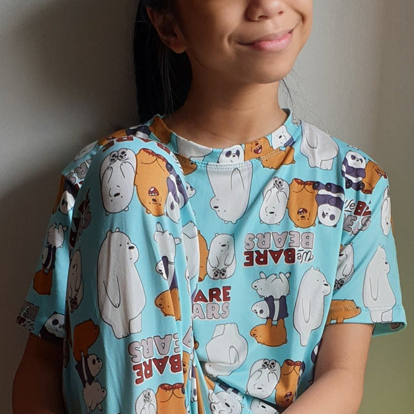 We Bare Bears Stack Teal PJ