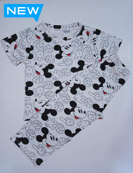 Mickey Rock Paper Scissor White