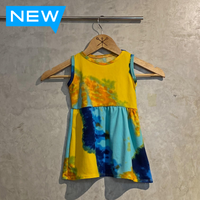 Tie Dye Yellow Kid's Dress