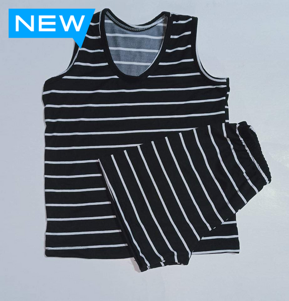 Stripes Black Sando